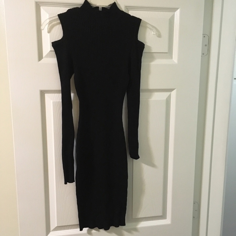 Black sweater dress